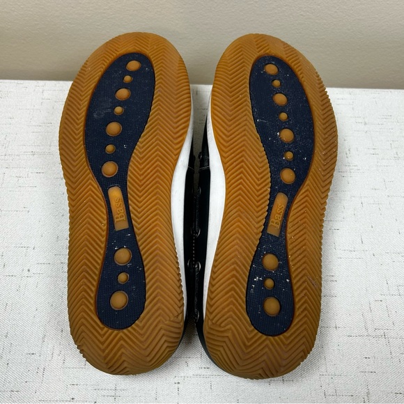 G.H. Bass Women 9.5M Blue Leather Loafers Tassel Slides Mules Quality Materials - Picture 7 of 7